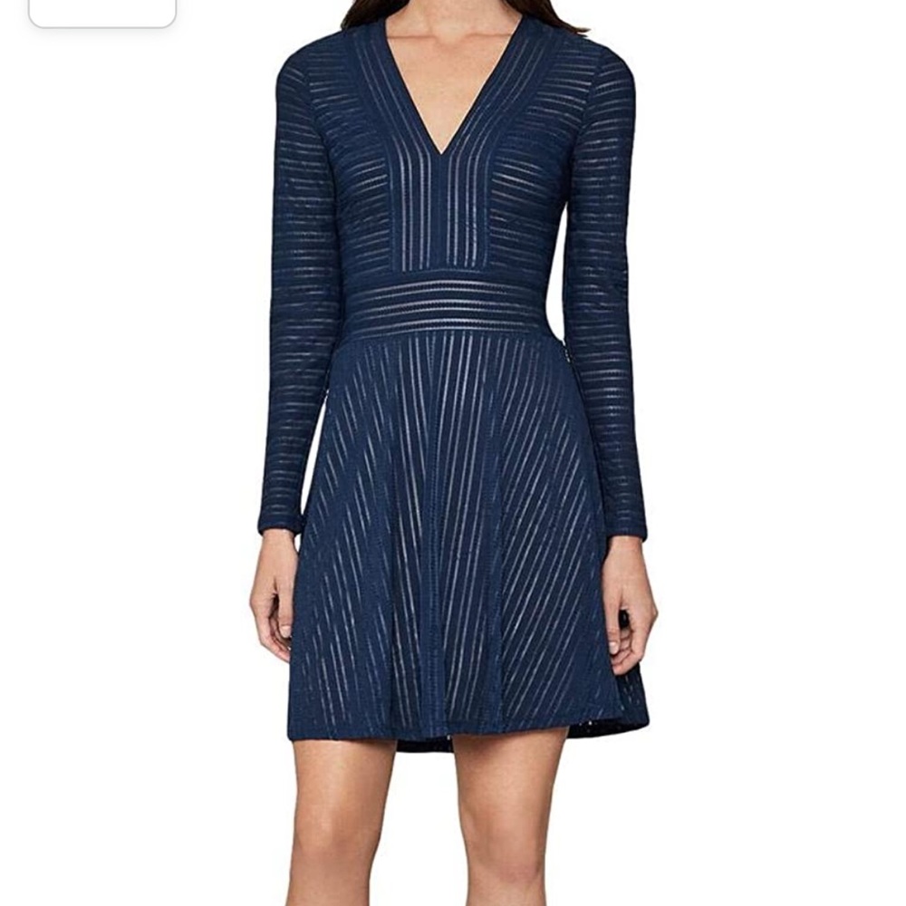 BCBGMAXAZRIA blue teal dress